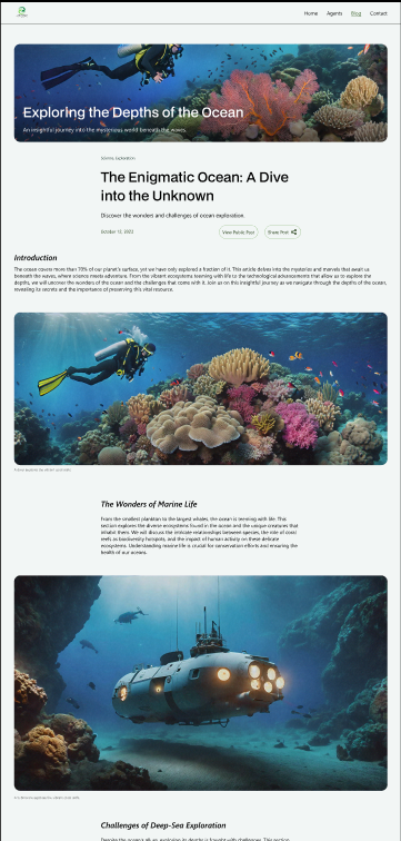 Blog Writer Dashboard